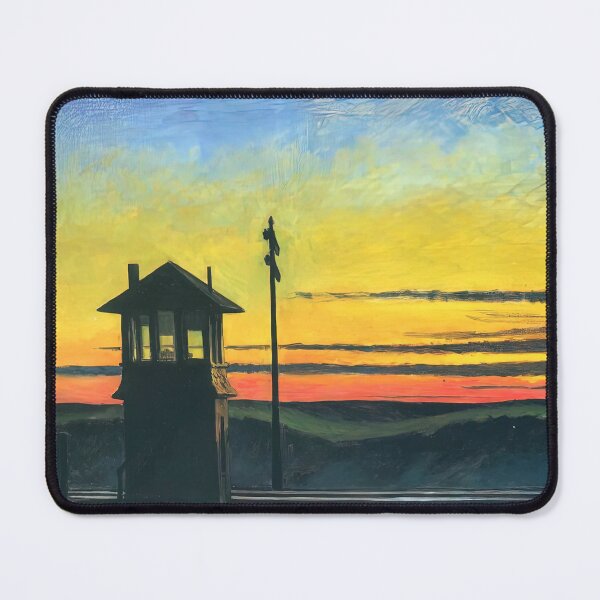 Artikelvorschau, Edward Hopper Eisenbahn Sonnenuntergang Edward Hopper Gemälde entworfen und verkauft von Amy-Hamilton.