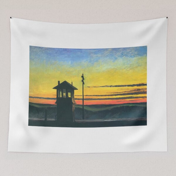 Item preview, Edward Hopper railroad sunset edward hopper paintings  designed and sold by Amy-Hamilton.