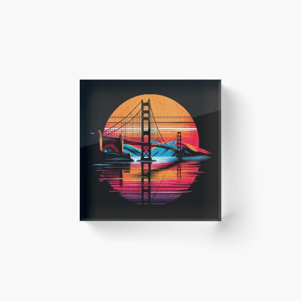 Item preview, Golden Gate Bridge San Francisco Circle Design designed and sold by RedDesignSyc.
