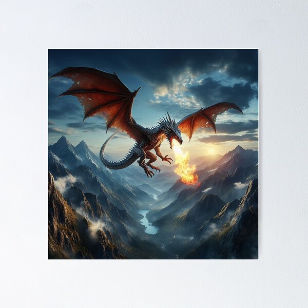 Item preview, Searing Inferno: The Fiery Breath of the Srirym Dragon designed and sold by autrouvetout.