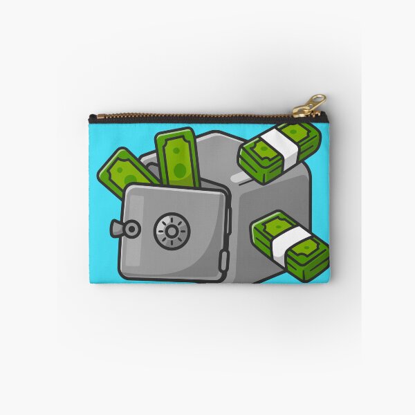 Item preview, "Secure Finances: Cartoon Vector Icon of Money in Safe Deposit Box" designed and sold by hjian8219.