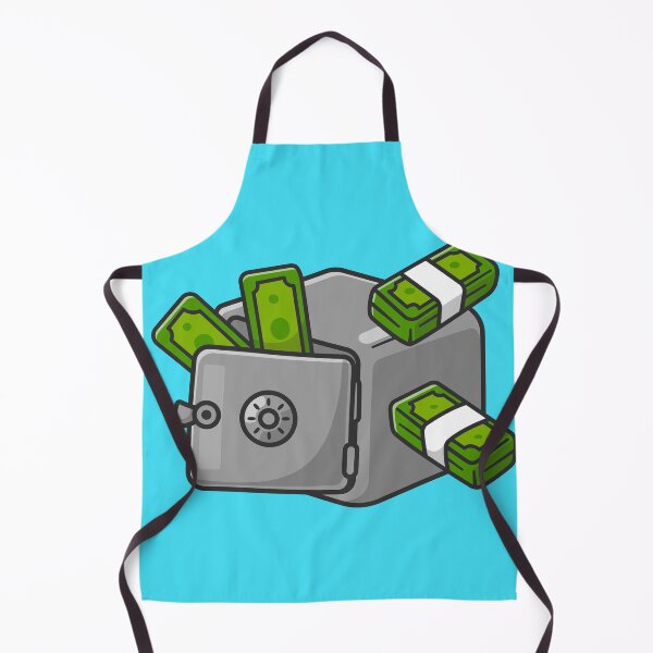 Item preview, "Secure Finances: Cartoon Vector Icon of Money in Safe Deposit Box" designed and sold by hjian8219.