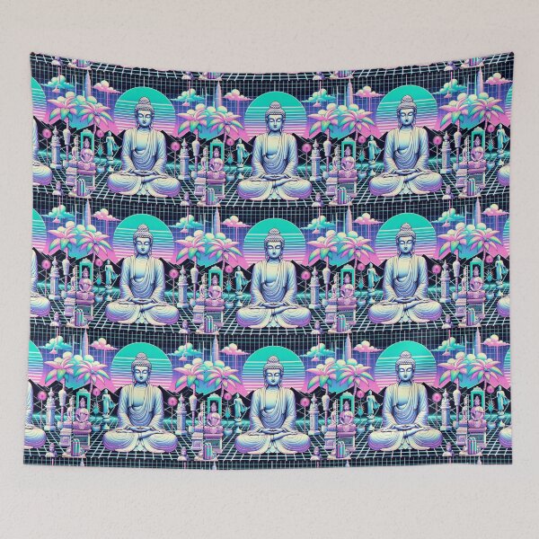 Item preview, VAPORWAVE LORD BUDDHA designed and sold by mahaprint.