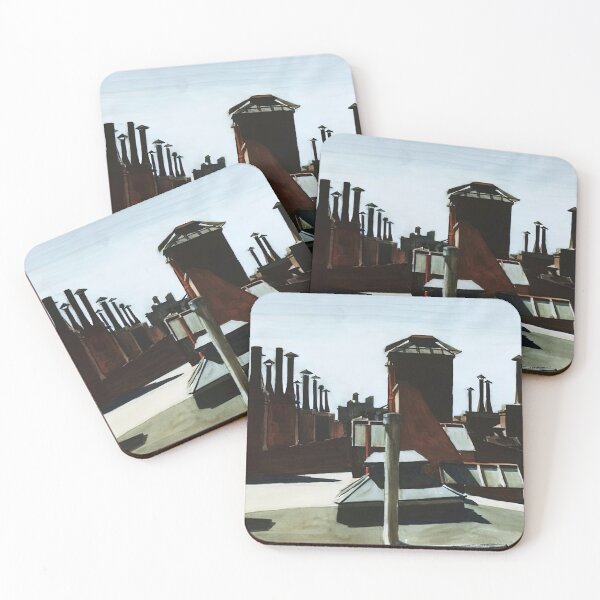 Item preview, roofs of washington by edward hopper designed and sold by Amy-Hamilton.