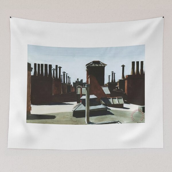 Item preview, roofs of washington by edward hopper designed and sold by Amy-Hamilton.