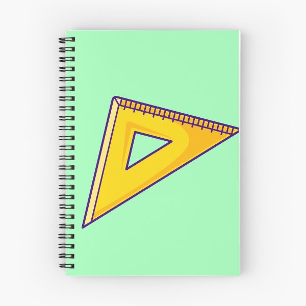 Item preview, Geometry Fun: Cartoon Vector Icon of Triangle Ruler for Creative Learning designed and sold by hjian8219.