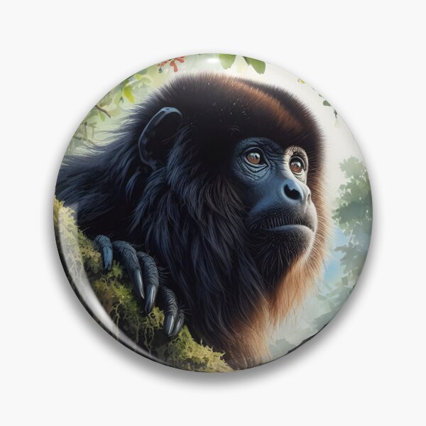 Item preview, Howler monkey animal art designed and sold by RubisLeaf.
