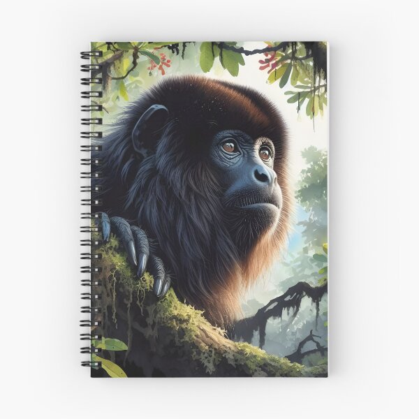 Item preview, Howler monkey animal art designed and sold by RubisLeaf.