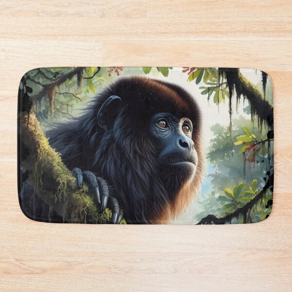 Item preview, Howler monkey animal art designed and sold by RubisLeaf.