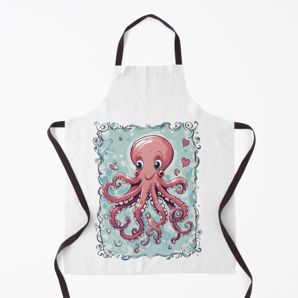 Artikelvorschau, Cheerful Octopus in a Whimsical Sea entworfen und verkauft von Regina Koch.