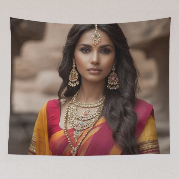 Item preview, Saree Splendor | Temple Radiance designed and sold by Rothnaric.