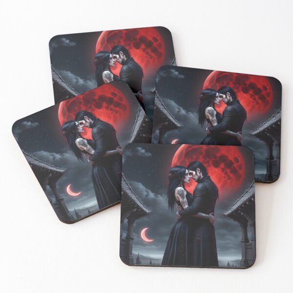 Item preview, Vampire  couple, gothic love designed and sold by GothicRubette.