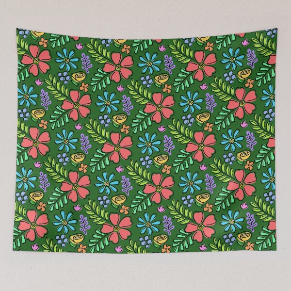Item preview, Mural floral garden pattern designed and sold by Charmy Design.