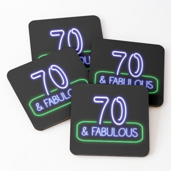Item preview, Funny 70th Birthday Quote | 70 and Fabulous designed and sold by AgataMaria.