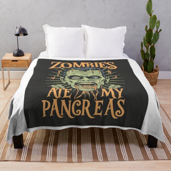 Item preview, Zombies at my pancreas T-Shirt, T1D Diabetic diabetes awareness, diabetes awarness gift t-shirt, funny diabetic gift designed and sold by Footy Frenzy.