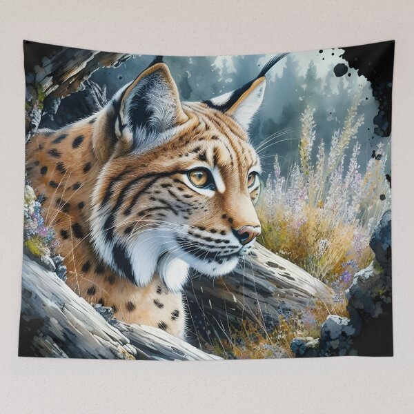 Item preview, Lynx animal art designed and sold by RubisLeaf.