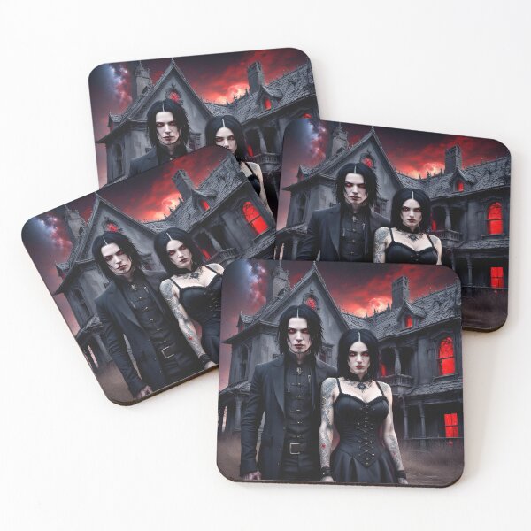 Item preview, Vampire  couple, gothic love designed and sold by GothicRubette.