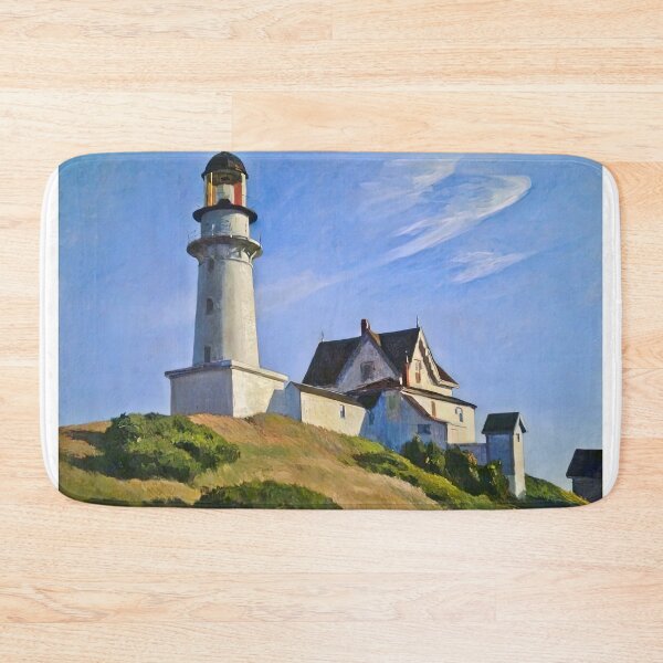 Item preview, the lighthouse at two ights edward hopper painting designed and sold by Amy-Hamilton.