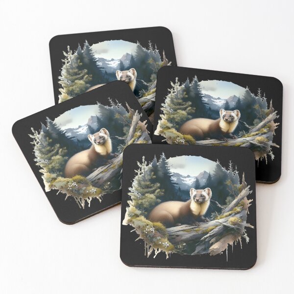 Item preview, Marten animal art designed and sold by RubisLeaf.