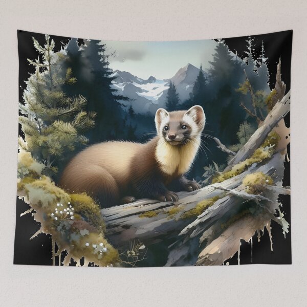 Item preview, Marten animal art designed and sold by RubisLeaf.