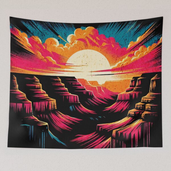 Item preview, Grand Canyon Retro Sunset Design designed and sold by RedDesignSyc.