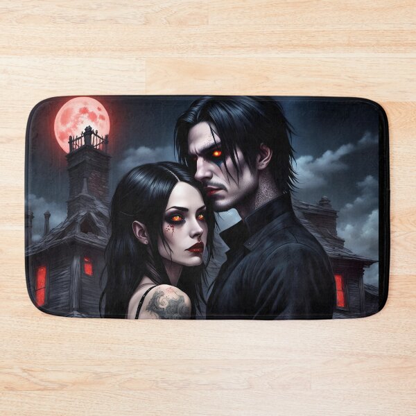 Item preview, Vampire  couple, gothic love designed and sold by GothicRubette.