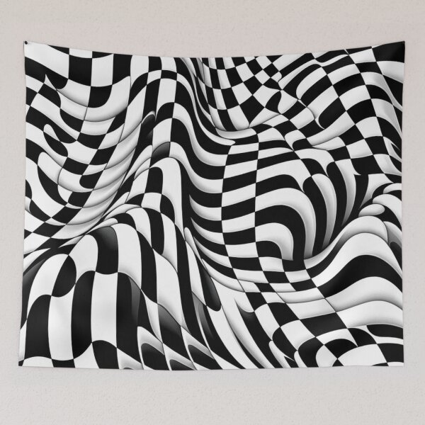 Item preview, Mesmeric Checker Waves designed and sold by floraldesigns-v.