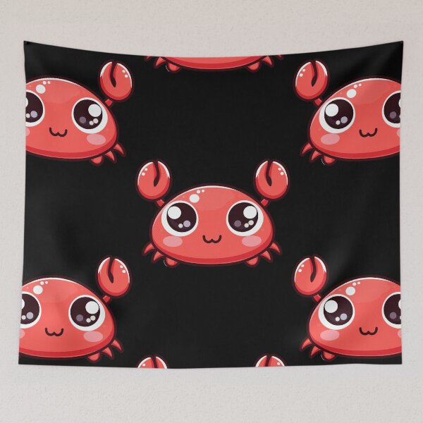 Item preview, Cute Vectoral Crab Face designed and sold by ArtfulWeave.