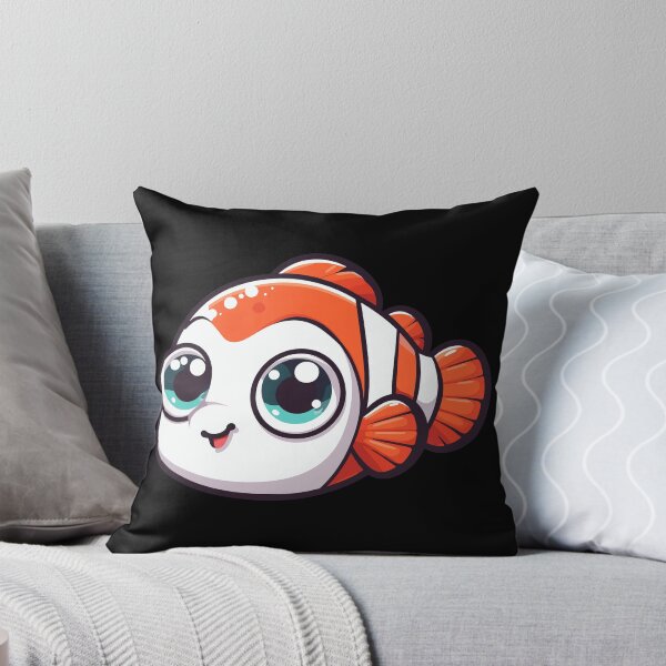 Item preview, Cute Vectoral Clownfish Face designed and sold by ArtfulWeave.