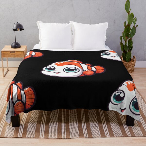 Item preview, Cute Vectoral Clownfish Face designed and sold by ArtfulWeave.
