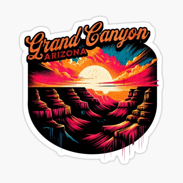Vista previa del artículo con la obra «Diseño del atardecer del Gran Cañón Arizona», diseñado y vendido por RedDesignSyc.