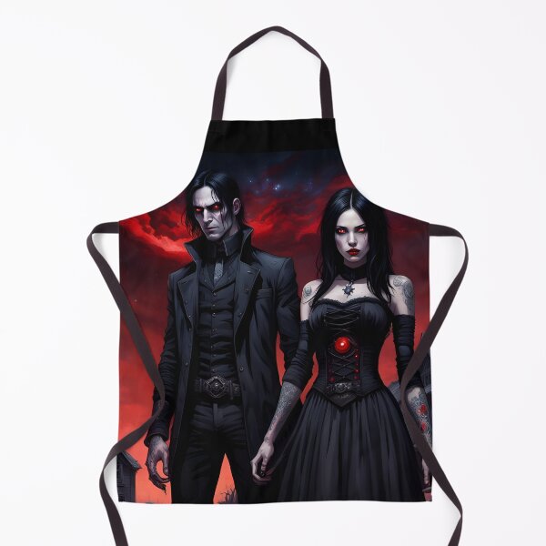 Item preview, Vampire couple, gothic love designed and sold by GothicRubette.