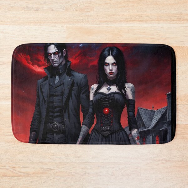 Item preview, Vampire  couple, gothic love designed and sold by GothicRubette.