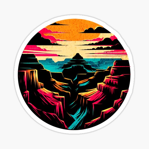 Vista previa del artículo con la obra «Diseño del círculo del Gran Cañón de Arizona», diseñado y vendido por RedDesignSyc.
