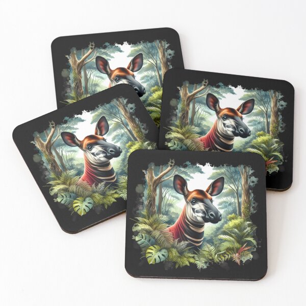 Item preview, Okapi animal  art designed and sold by RubisLeaf.