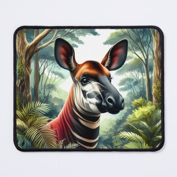 Item preview, Okapi animal  art designed and sold by RubisLeaf.