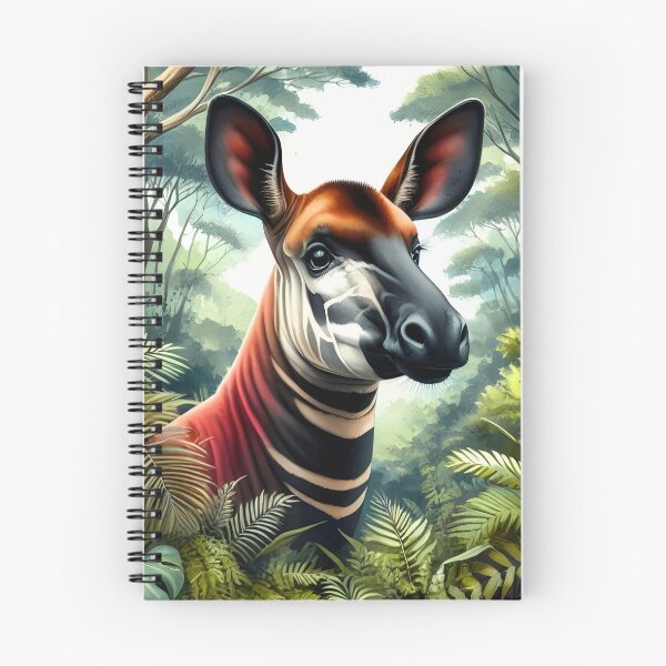 Item preview, Okapi animal  art designed and sold by RubisLeaf.