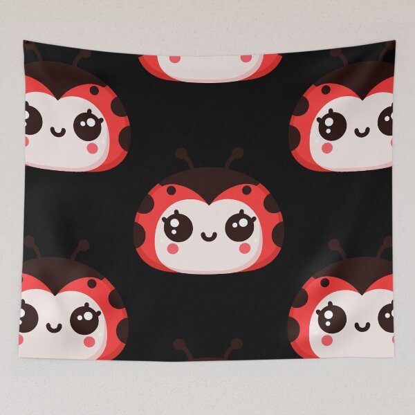 Item preview, Cute Vectoral Ladybug Face designed and sold by ArtfulWeave.