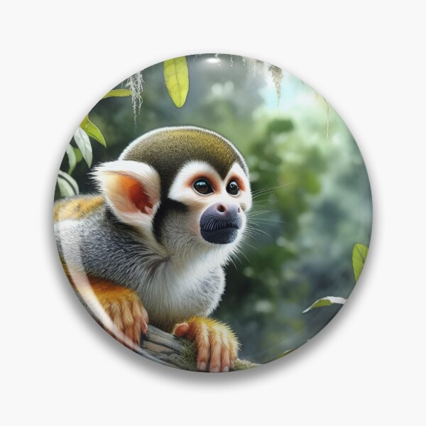 Item preview, Squirrel monkey animal art designed and sold by RubisLeaf.