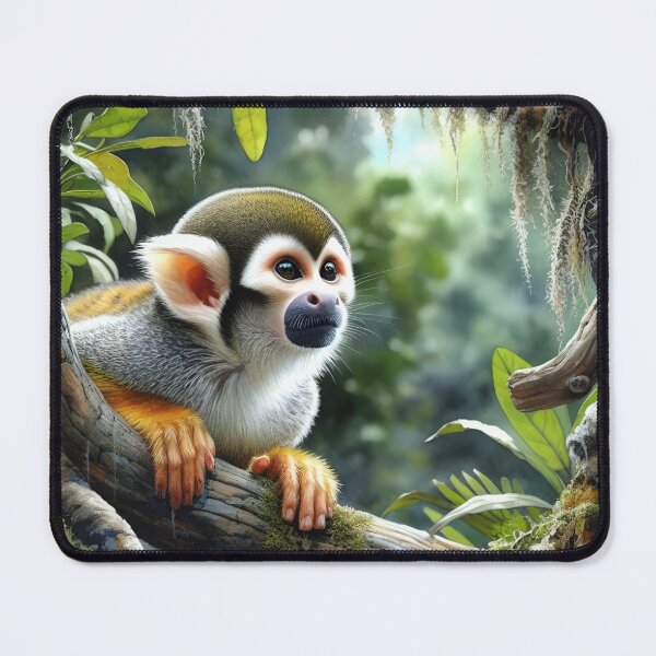 Item preview, Squirrel monkey animal art designed and sold by RubisLeaf.