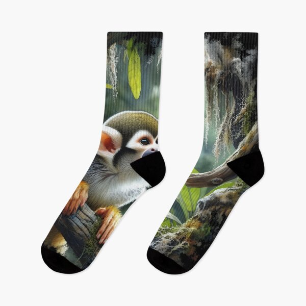 Item preview, Squirrel monkey animal art designed and sold by RubisLeaf.