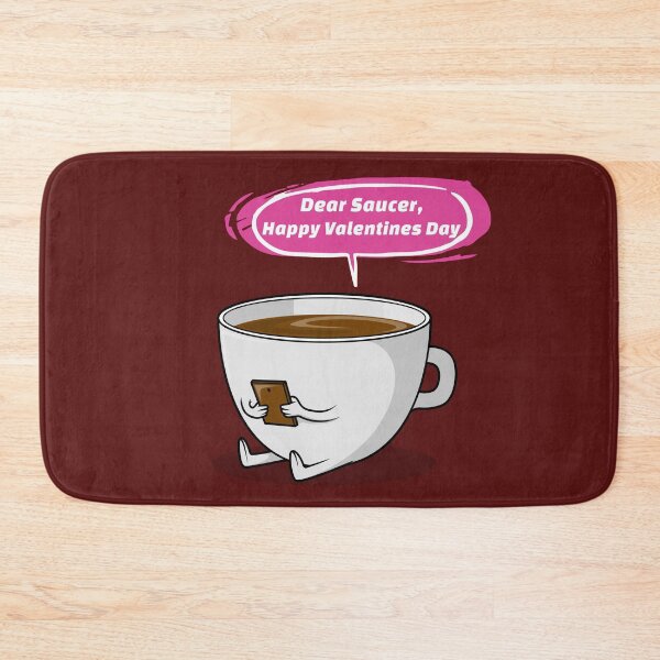 Item preview, Dear Saucer Happy Valentines Day|Coffee cup designed and sold by ButterflyDsgns6.