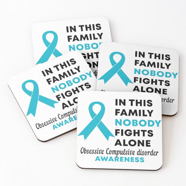 Item preview, In This Family Nobody Fights Alone Obsessive Compulsive Disorder OCD Awareness designed and sold by Color-Sparkle.