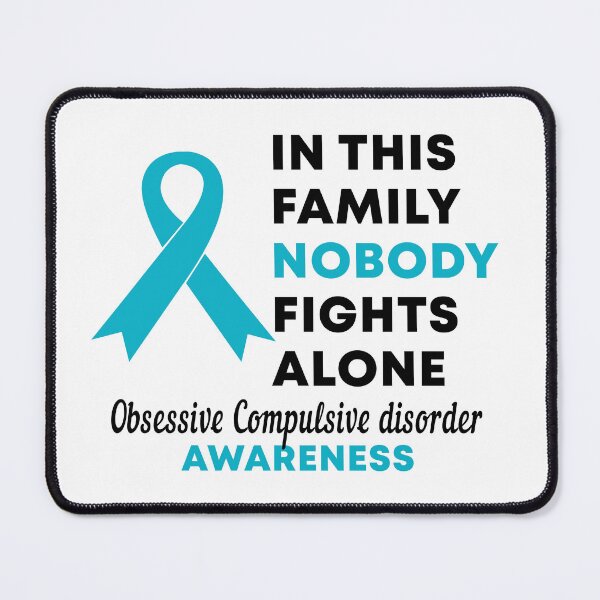 Item preview, In This Family Nobody Fights Alone Obsessive Compulsive Disorder OCD Awareness designed and sold by Color-Sparkle.