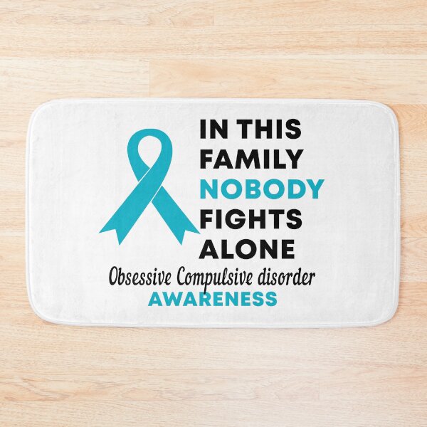 Item preview, In This Family Nobody Fights Alone Obsessive Compulsive Disorder OCD Awareness designed and sold by Color-Sparkle.