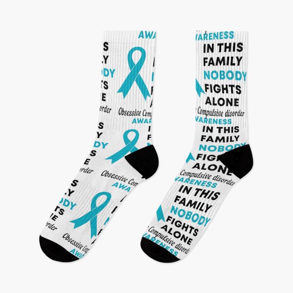 Item preview, In This Family Nobody Fights Alone Obsessive Compulsive Disorder OCD Awareness designed and sold by Color-Sparkle.