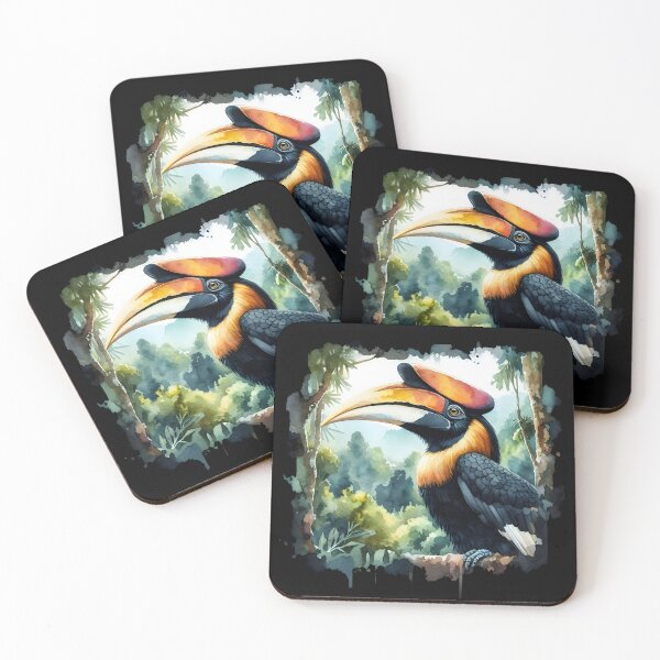 Item preview, Hornbill animal art designed and sold by RubisLeaf.
