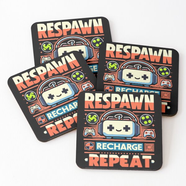 Item preview, RESPAWN RECHARGE REPEAT  designed and sold by XYDstore.