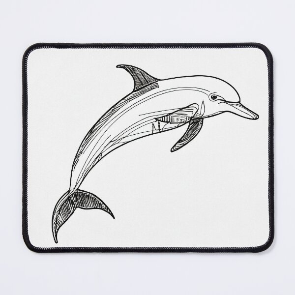 Item preview, Dolphin Sketch designed and sold by dianasunandmoon.