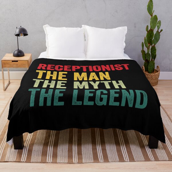 Item preview, Receptionist Mens Gift, Man Myth Receptionist Legend, Funny Receptionist designed and sold by vzrnmichsudops.